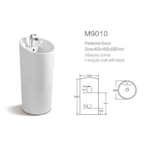 M9010 BELLINI ITALY M9010 柱盆 – 錦盛行 Kam Shing Hong