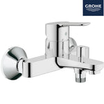 龍頭優惠組合:GROHE EDGE浴缸龍頭+EDGE高身面盆龍頭+3速花灑套柱