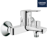 龍頭優惠組合:GROHE EDGE浴缸龍頭+EDGE高身面盆龍頭+3速花灑套柱