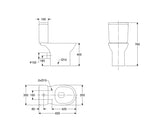 Roca Debba Round Rimless® 高咀分體座廁配油壓板套裝 3419DZ+3429D3+80RB22