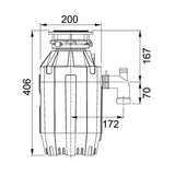 FRANKE TE-125 (134.0473.237) Turbo Elite 廚餘機