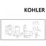 Kohler Panache K-17640 自由咀座廁