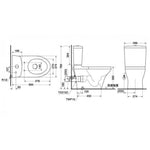 TOTO C945RE 自由咀分體座廁配油壓廁板