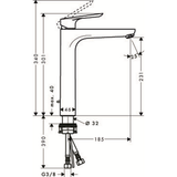 Hansgrohe Focus 冷熱水龍頭三件套裝 (31531 + 31940 + 26532)